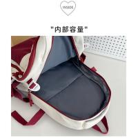 Mochila de gran capacidad femenina-japonesa color de contraste marca de moda mochila para estudiantes universitarios bolsa de viaje de ocio nueva bolsa para computadora - details 21