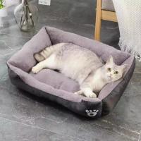 Casa de invierno suave y cálida para perro, alfombrilla impermeable para gato, cama para mascotas, casa para perros grandes, medianos y pequeños, Color cuadrado - details 4
