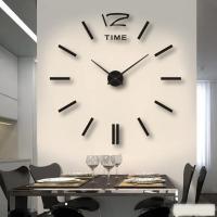 Reloj de pared con espejo acrílico de Número Romano grande 2D/3D, pegatina de moda DIY, relojes de cuarzo, decoración del hogar, pegatinas para el salón - details 36