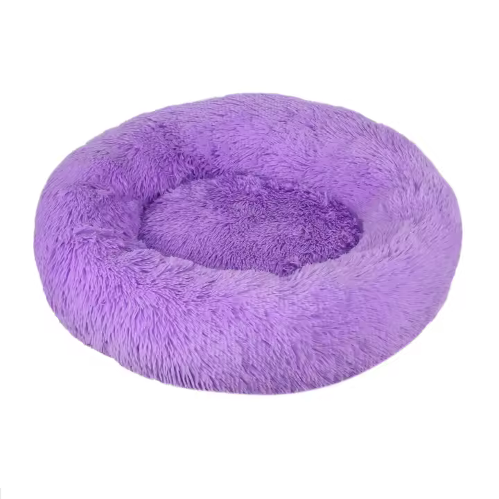 Cama de Mascotas de Peluche XXL Diseño de Donut para Perros y Gatos Ideal para Perros y Gatos Grandes Almohada Calmante para Mascotas - 1