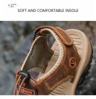 Sandalias De Verano Para Hombre, Zapatos Informales De Cuero Para Hombre, Sandalias Transpirables Para Exteriores Para Hombre, Zapatos De Playa, Zapatillas, Zapatos Romanos De Moda - details 6