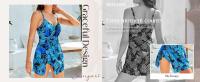 Traje de baño de una pieza para mujer, traje de baño con cuello en V y control del vientre, ropa de playa para vacaciones - details 15
