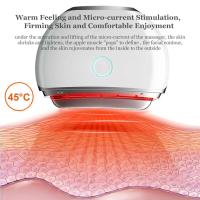 Enmascarador eléctrico Guasha, terapia de luz roja azul, máquina de estiramiento EMS, estiramiento de masas faciales, cuidado de la piel, belleza antiarrugas - details 1