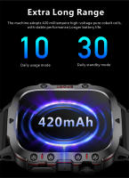 Reloj inteligente Ultra militar para hombre, dispositivo resistente al agua IP68, 5ATM, Monitor de salud, llamadas BT, 2024 pulgadas, para deportes al aire libre, novedad de 1,96 - details 15