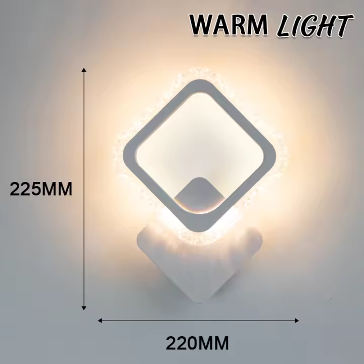 Lámpara LED de pared moderna para sala de estar, iluminación interior de mesita de noche, estilo nórdico minimalista, accesorios de decoración para el hogar - 1