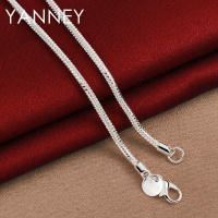 Collar de cadena de serpiente redonda para mujeres y hombres, joyería de plata, 3 mm, 16-30 pulgadas - details 4