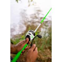 Caña de Pescar Telescópica de 6 pies Caña de Pesca de Fibra de Vidrio Duradera con Mango ComfortGrip Preenrollada con Línea de Pesca Zebco Cajun - details 11