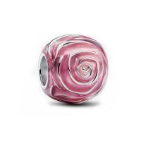 Nuevas piedras rosas de verano en accesorios de joyería DIY de plata - details 0
