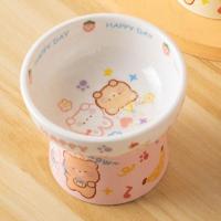 Pet Supplies Ceramic Cat Bowl Creative Multi-use Dog Food Feeding Basin Anti Tipping Non-slip Pet High Foot Bowl Neck Protection - details 11