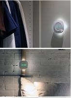 Luz Nocturna LED con Sensor de movimiento PIR con reloj de tiempo para el hogar, dormitorio, escaleras, lámpara de pared, brillo, batería, 2 colores de iluminación - details 13