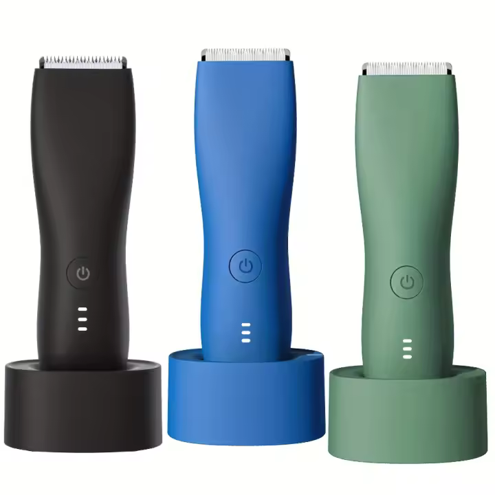 Máquina de afeitar eléctrica para hombres, dispositivo de depilación de cuerpo privado, máquina de afeitar silenciosa eléctrica para el hogar, recortadora de pelo corporal - 1
