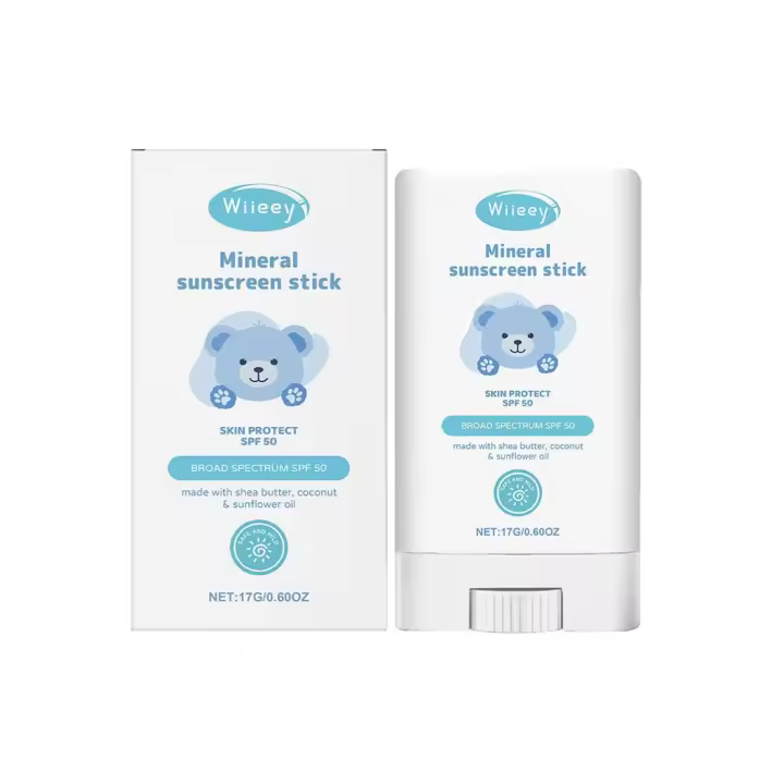 Protector Solar para Niños SPF 50 Barra de Piel de Cara Hidratante sin Aceite - 1