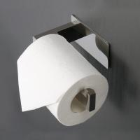 Soporte de papel higiénico autoadhesivo, portarrollos de papel de acero inoxidable a prueba de óxido, sin perforación, fácil de instalar, estante de papel higiénico adecuado para oficina, baño (cromo pulido) - details 0