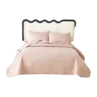 Colcha Liso Premium 6 Colores Neutros Gris, Blanco, Beige, Verde, Azul y Rosa - 1