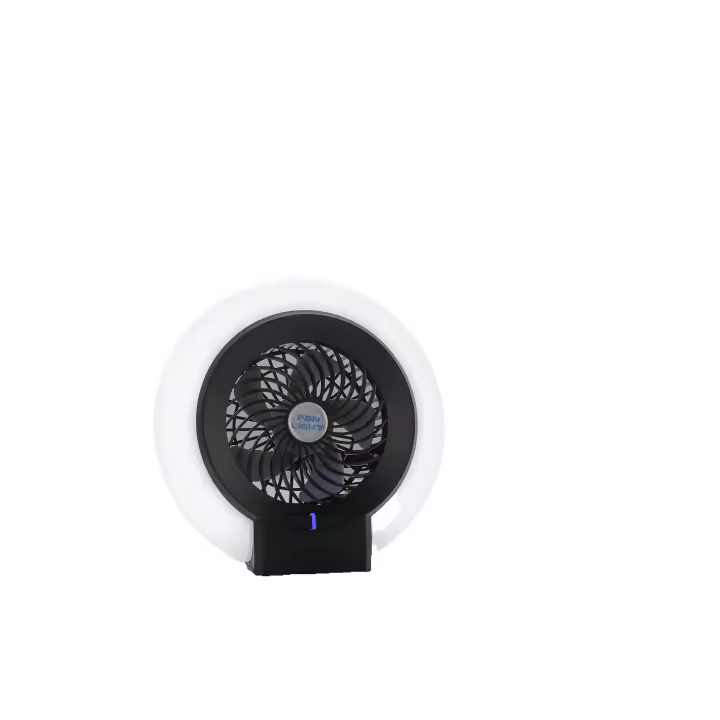 Luz de ventilador para acampar, luz portátil para acampar con ventilador, ventilador para acampar multiusos recargable, 21 luces blancas de alto brillo incorporadas, adecuado para tiendas de campaña, senderismo, hogar, oficina. - 1