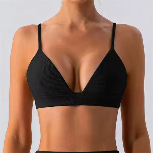 Entrenamiento de gimnasia de yoga hueco para mujer, yoga triple reforzado para mujer, conjunto PIESS, ropa deportiva, sujetador deportivo, ropa ajustada, 1/2 - 1