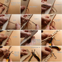Juego de cinceles planos de cuero profesional, herramienta para tejer agujeros, punzones, costura, bricolaje, artesanía de cuero, cordones, punta de acero fuerte de 2,5/3mm - details 0