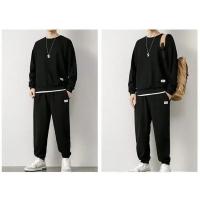 Traje deportivo informal para hombre, camiseta a cuadros de manga larga, pantalones, conjunto de ropa elegante, Otoño/Invierno - details 13