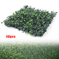 Paneles de Pared de Hierba Artificial 48 Piezas Hedera de Ciervo Decoración Verde Privacidad - details 0