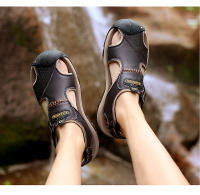 Sandalias clásicas para hombre, sandalias de cuero genuino de verano, zapatos transpirables de cuero de vaca para hombre, sandalias suaves para hombre al aire libre, sandalias romanas - details 20