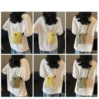 Bolso cruzado ligero para mujer, bolsa para botella de agua con cordón ajustable, estilo coreano, Color sólido, bolso pequeño para teléfono móvil, viaje - details 34