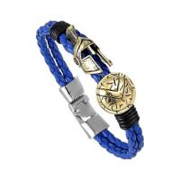 Nuevo cuero vintage lujoso hecho a mano de Guerrero Sparta, pulseras de mujer, joyas, regalos exquisitos, pulseras de hombre - details 14