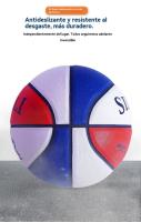Balón de baloncesto talla 7 en caucho - Resistente al desgaste y antideslizante para entrenamiento y competición adulta (uso interior/exterior) - details 1
