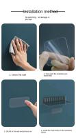 Iluminación para mueble de baño CA, tocador de pared no perforado, soporte para cosméticos y maquillaje, #   3478 - details 7