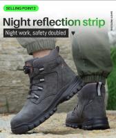Botas de Trabajo de Seguridad Ligeras y Impermeables Punta de Acero Industrial Talla 48 - details 5