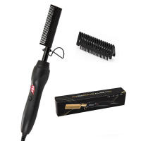 Hot Comb Straightener for Wigs and African Hair Flat Irons Fast Heating Straightening Brush Straight & Curler Roller Styler Tool - details 6