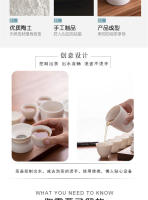 Yangzhi Jade para uso doméstico, lleno de cerámica, juego de cubierta para tazón de té Kung Fu, juego de regalo de porcelana blanca Dehua - details 7