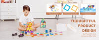 SucceBuy Azulejos magnéticos, 123 piezas para niños, juego de construcción con extras, juguetes STEM para mayores de 5 años - details 4