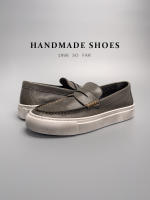 Cuero lavado al agua, primera capa de cuero de vaca, zapatos de hombre hechos a mano, estilo vintage. - details 15