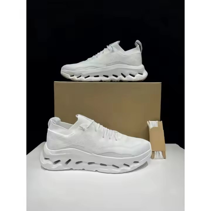 Zapatillas para Correr de Diseñador Zapatos Casuales para Hombres y Mujeres Blanco y Negro - 1