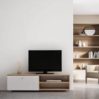 Mueble TV Salón Mesa para TV Color Roble y Blanco 120 x 30 x 34 cm. hadas - details 1