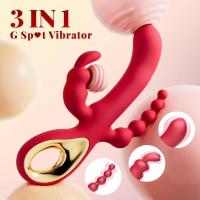 Empaque privado Vibrador de conejo con punto G sexy Estimulador de clítoris femenino Masajeador de consolador anal vaginal Juguete sexual silencioso para adultos para parejas - details 5