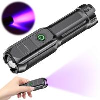 linterna a pilas/linternas con pilasLinterna UV portátil de 395nm, recargable por USB, luz negra ultravioleta, Detector de orina de mascotas para detección de orina de mascotas, curado de resina - details 3