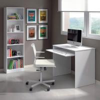 Estantería Juvenil de 6 Baldosas Vertical de Librería Acabado en Blanco - details 4