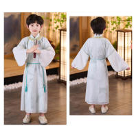 Túnica de la dinastía Song Hanfu para hombres y mujeres, primavera y otoño, traje antiguo de estilo chino Tang fino para niños, nuevo rendimiento para niños - details 21