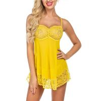 Camisones de cuello halter para mujer, ropa de dormir de malla, camisón de encaje, lencería transparente, camisones eróticos sexys exóticos para mujer - details 15