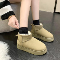 Botas de nieve de suela gruesa para mujer, zapatos de lana de piel de oveja auténtica, con plataforma de lujo, novedad de invierno, 2023 - details 10