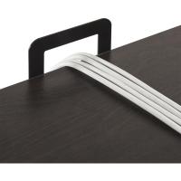 14075cm, Escritorio negro de metal con almacenamiento y soporte para monitor, Escritorio con acabado espresso, Mesa para ordenador, Montaje sencillo - details 3