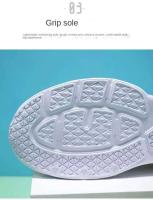 Zapatillas de correr transpirables y ligeras con tejido volador para mujer, cómodas zapatillas informales, suela gruesa plana - details 1