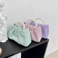 Bolso pequeño francés plisado, bolso pequeño de perlas de hadas de alta gama, bolso de mensajero tipo nube suave para niña - details 18