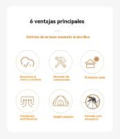 Tienda de campaña 1 personas Deportes al aire libre viajar impermeable Camping - details 2