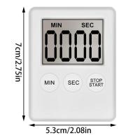 Temporizador de Cocina Digital, temporizador de huevo, adecuado para el trabajo, temporizador deportivo, juego, temporizador de cocina, 2 paquetes, blanco - details 4