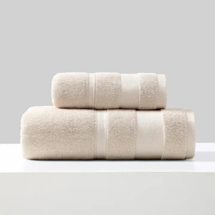 Toallas de cara y mano absorbentes y suaves de algodón, juego de toallas de baño de lujo para Hotel, Spa, sólido y suave - 1
