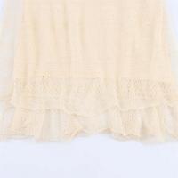 Adorable Vestido Largo Estilo Francés 2025 con Volantes y Tela Calada, Nueva Llegada de Verano, Ropa de Mujer - details 4