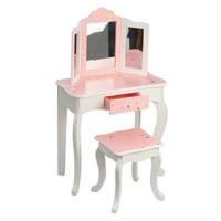 A child's vanity set provides endless pretend play opportunities.