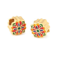 Pulseras de Brass Dorado Mate 4PCS Grande Agujero Abalorios para Hacer Joyas DIY - details 117